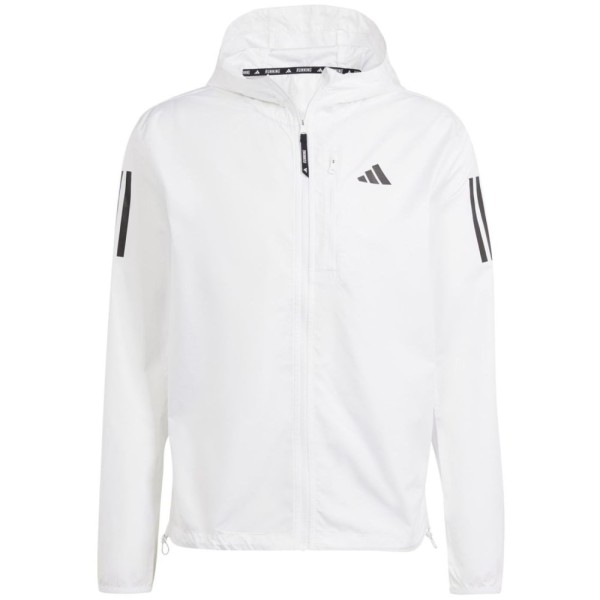 Adidas Herren Own the Run Jacke Laufjacke weiß, schwarz