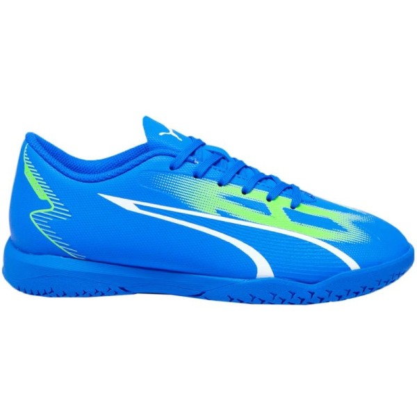 Puma Kinder Ultra Play IT Fußballschuh Hallenschuh blau-grün-weiß