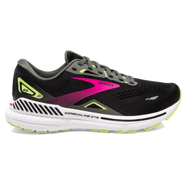 Brooks Damen Adrenaline GTS 23 Wide Laufschuh wide schwarz-lila-grün