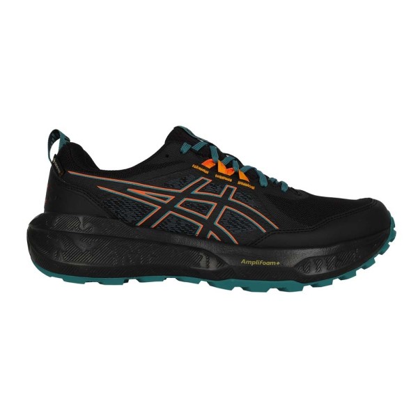 Asics Herren Gel- Sonoma 8 GTX Laufschuh Trailrunningsschuh schwarz orange petrol