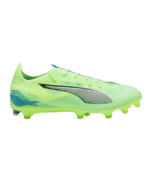 Puma Herren Ultra 5 Match FG/ AG Fußballschuh grün- weiß- blau