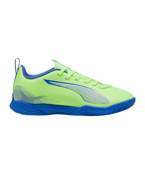 Puma Kinder Ultra 5 Play IT Fußballschuh grün- weiß- blau