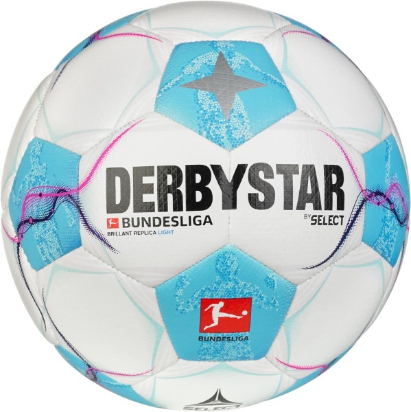 Derbystar Bundesliga 24/25 Brillant Replica Light Fußball weiß-blau