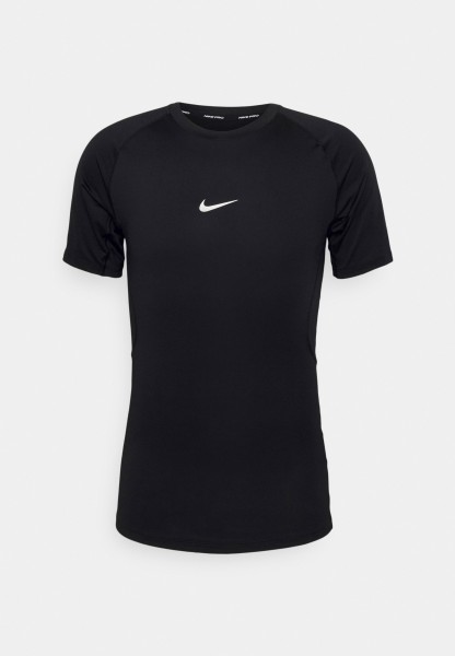 Nike Herren Pro Dri-Fit Slim T-Shirt Trainingsshirt schwarz- weiß