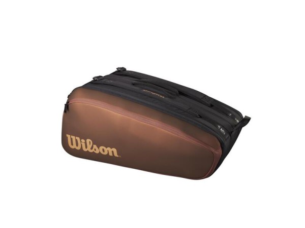 Wilson Super Tour Pro Staff V14.0 15er Pack Tennistasche Schlägertasche bronze-schwarz