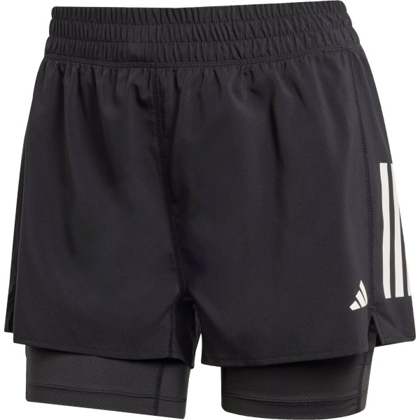 Adidas Damen Own the Run B S 2 IN 1 Shorts Laufshorts schwarz, weiß