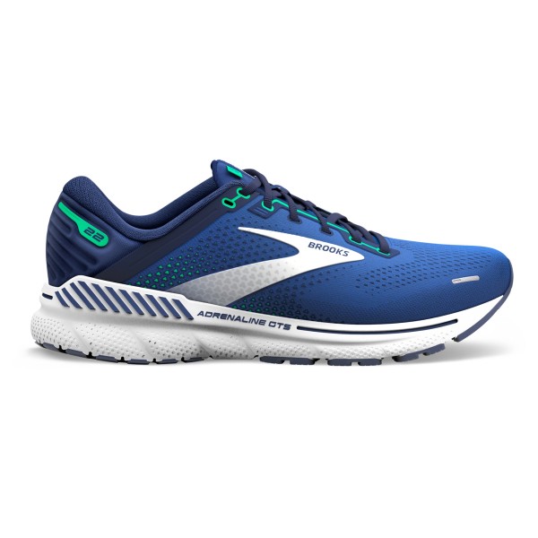 Brooks Herren Adrenaline GTS 22 Laufschuh blau-weiß