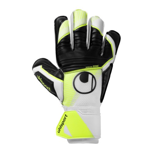 Uhlsport Soft Advanced Torwarthandschuhe weiß-gelb-schwarz