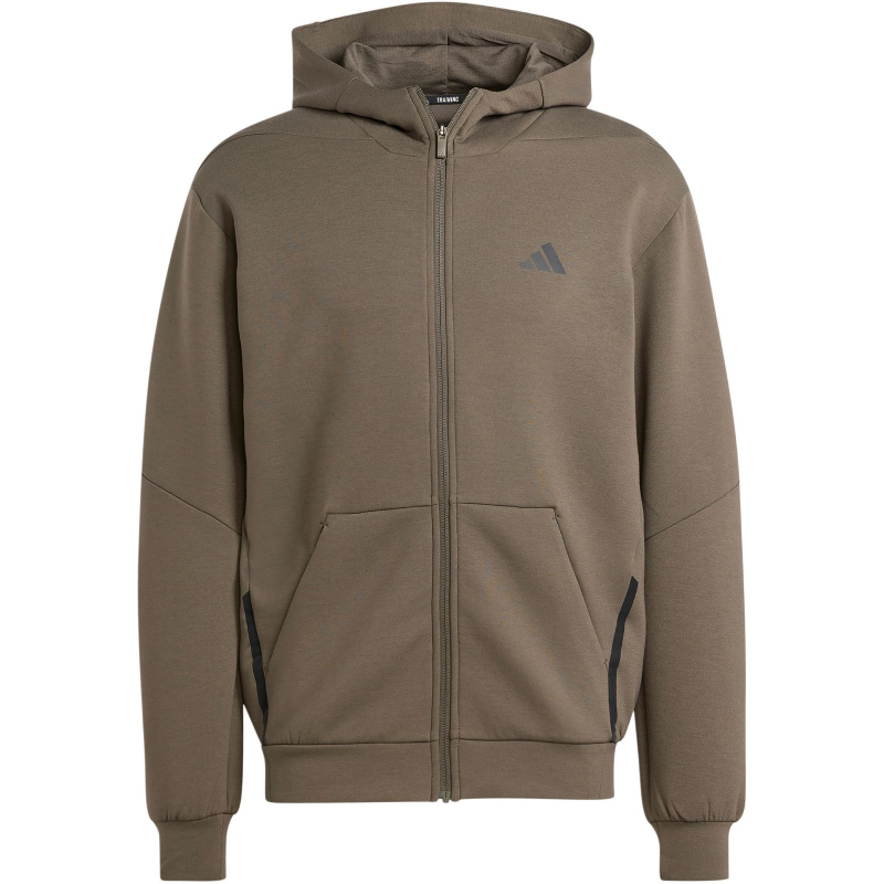 Adidas Herren D4T Full Zip Hoodie Trainingsjacke Freizeitjacke dunkel khakigrun Training Freizeit Jacken Kleidung Herren MAM SPORT von Sportler zu Sportler