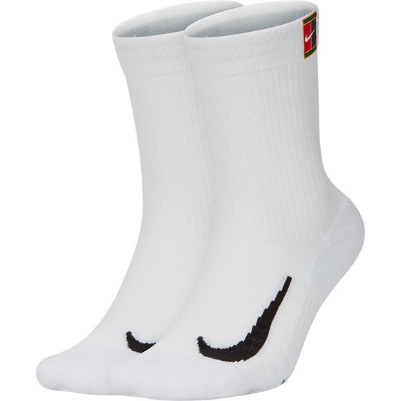 Nike Court Multiplier Cushioned Crew Tennissocken weiß