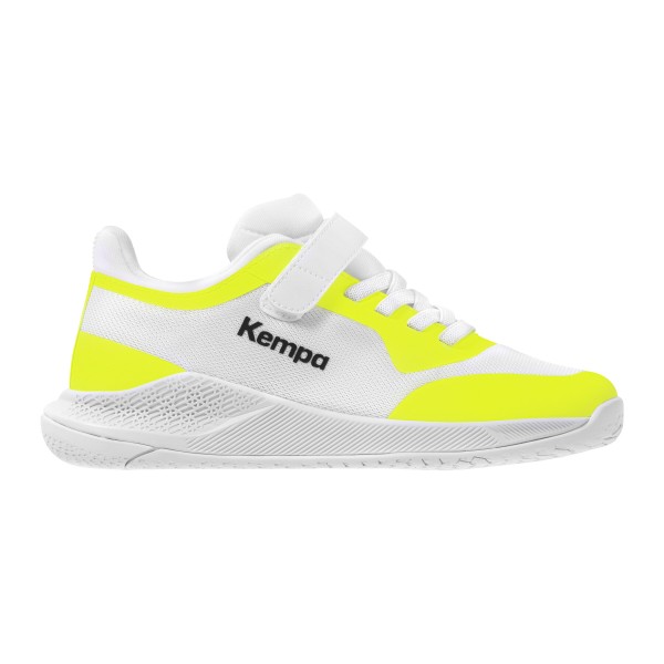 Kempa Kinder Kourtfly Handballschuh weiß, neon- gelb