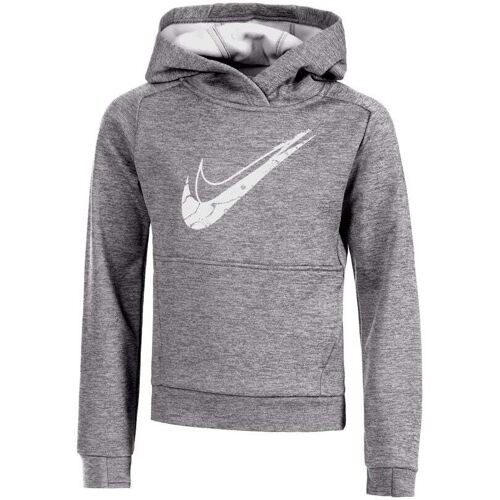 Nike Kinder Multi Big Kids Therma- Fit Hoodie Kapuzenpullover grau, weiß