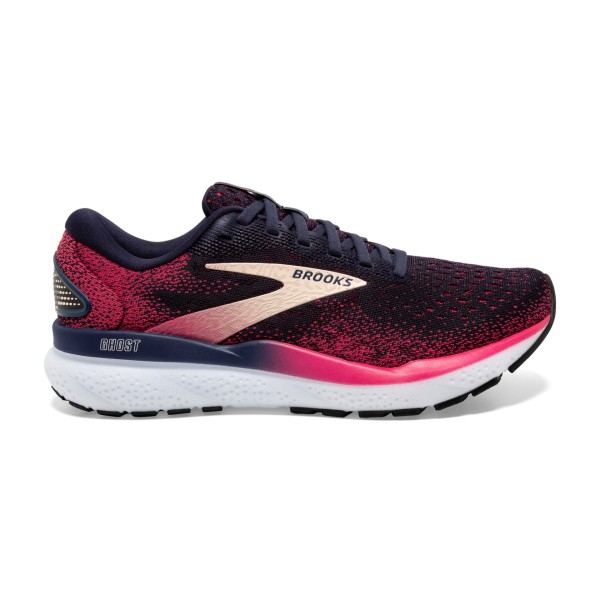 Brooks Damen Ghost 16 Laufschuh dunkelblau-pink