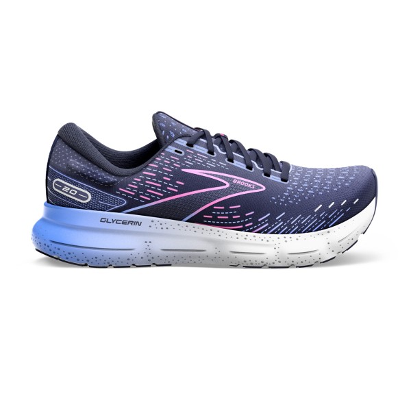 Brooks Damen Glycerin 20 Laufschuh dunkelblau-lila-pink