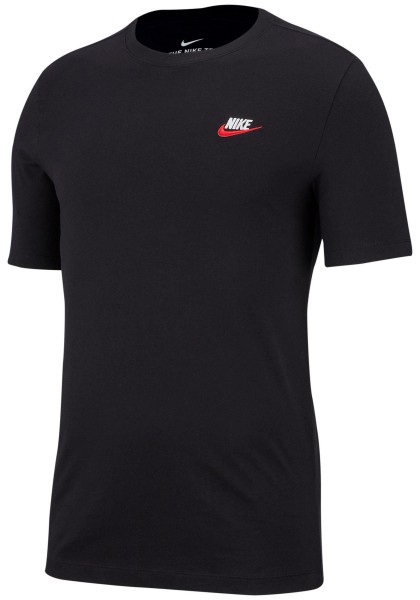 Nike Herren Sportswear Club Shirt Freizeitshirt schwarz