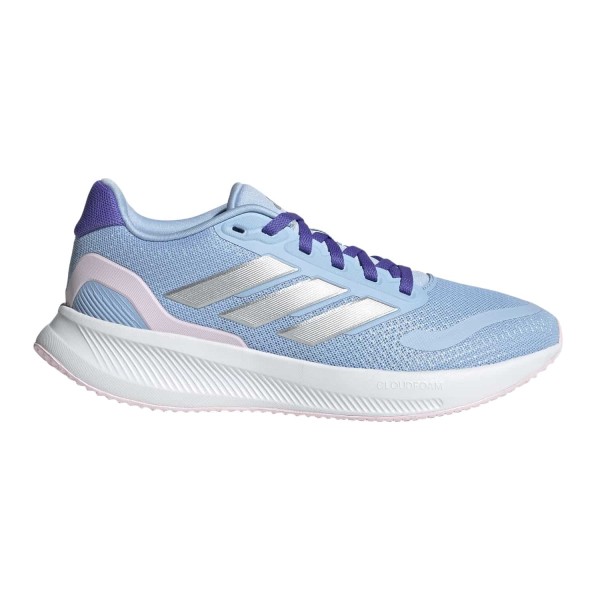 Adidas Kinder Runfalcon 5 Sneaker Sportschuh babyblau-weiß-silber-rosa