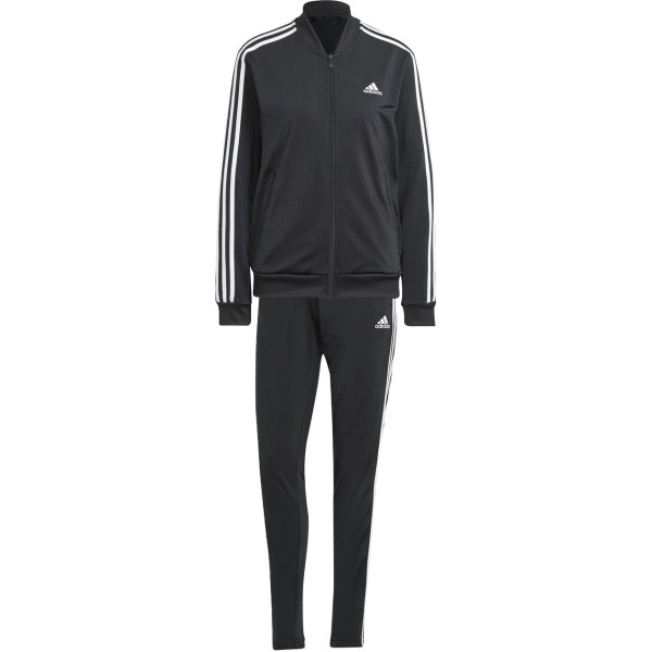 Adidas Damen 3 Streifen Trainingsanzug schwarz- weiß