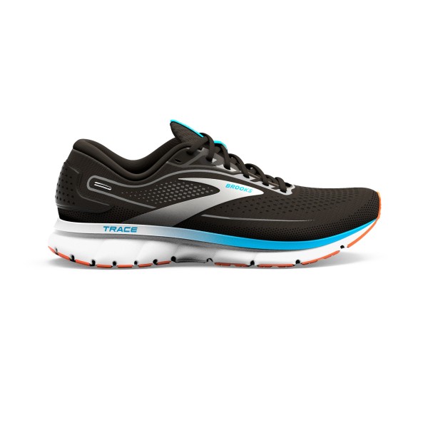 Brooks Herren Trace 2 Laufschuh schwarz-weiß-blau