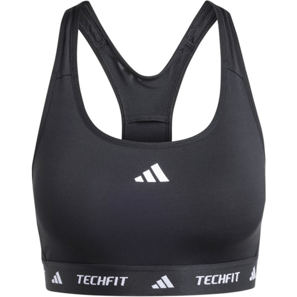 Adidas Damen Techfit Medium Support Bra Sport BH schwarz