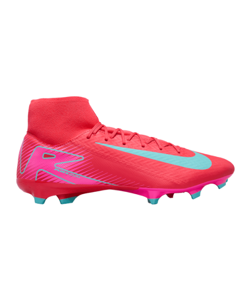 Nike Herren Zoom Superfly 10 Academy FG/MG Fußballschuh rot, pink, türkis