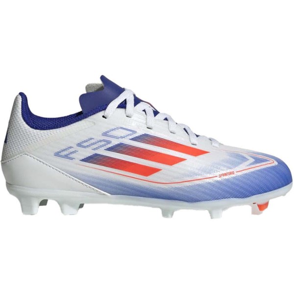 Adidas Kinder F50 League FG/MG Fußballschuh weiß-blau-rot