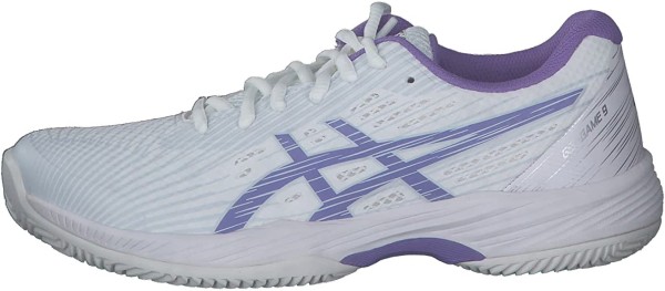 Asics Damen Gel-Game 9 Clay OC Tennisschuh weiß-lila