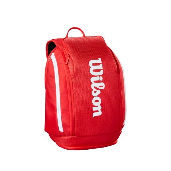 Wilson Super Tour Backpack Tennisrucksack rot, weiß