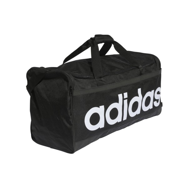 Adidas Linear Duffel Bag Sporttasche Trainingstasche L schwarz-weiß