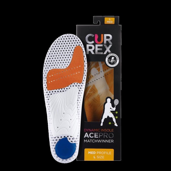 Currex Ace Pro Tennis Einlegesohle med gelb