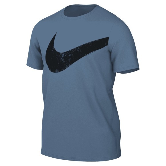 Nike Herren Hyverse Swoosh T- Shirt Trainingshirt blau- schwarz