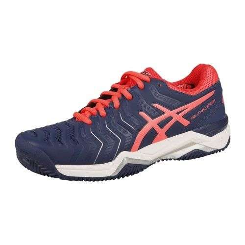 Asics Damen Gel Challenger 11 Clay Sandplatz Tennisschuh blau pink Sandplatz Tennis Schuhe Damen MAM SPORT von Sportler zu Sportler