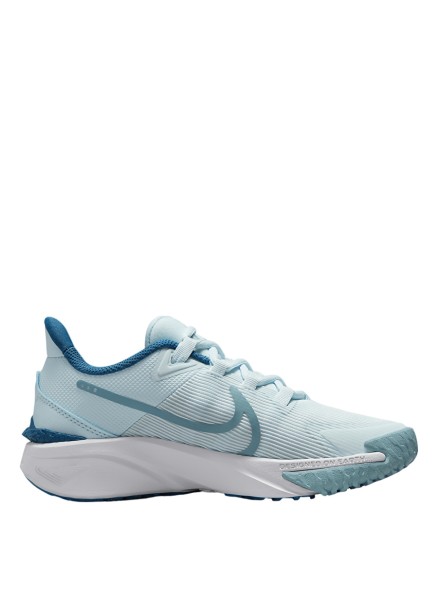 Nike Kinder Star Runner 4 Fitness/ Freizeitschuh hellblau, weiß