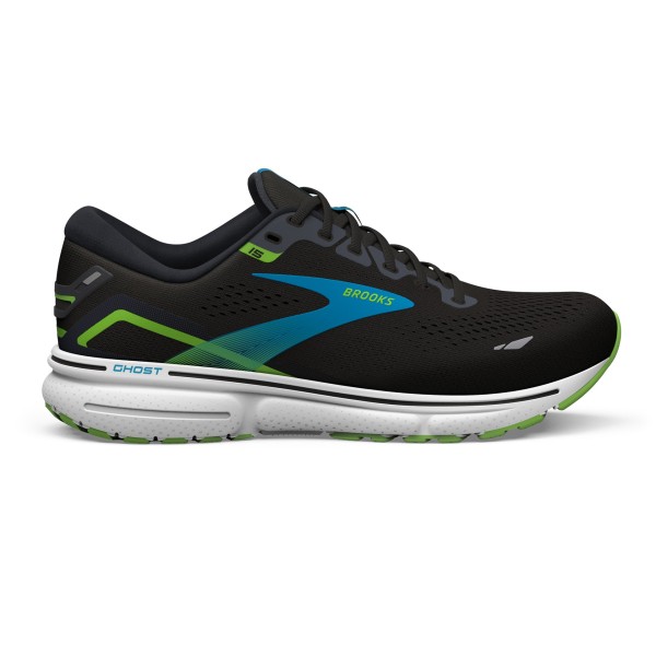 Brooks Herren Ghost 15 Laufschuh schwarz-blau-grün