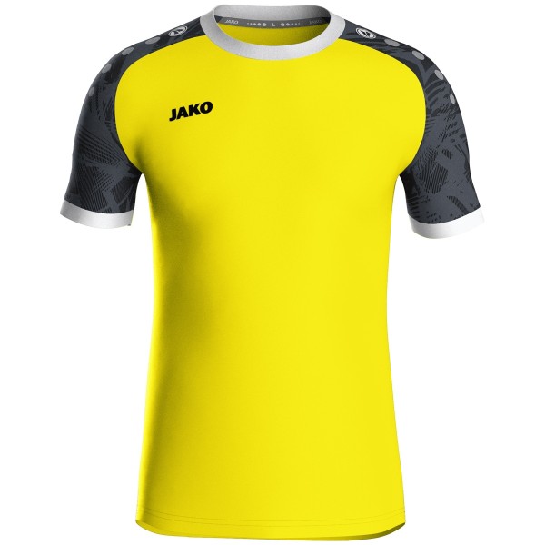 Jako Herren Iconic Trikot soft yellow-schwarz