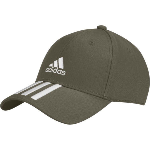 Adidas Baseball 3-Streifen Twill Cap oliv-weiß