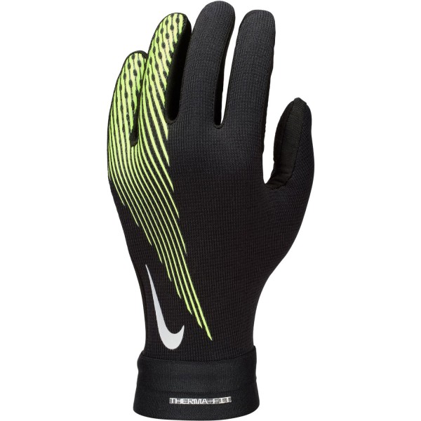 Nike Junior Academy Therma- Fit HO24 Handschuhe schwarz, neon gelb