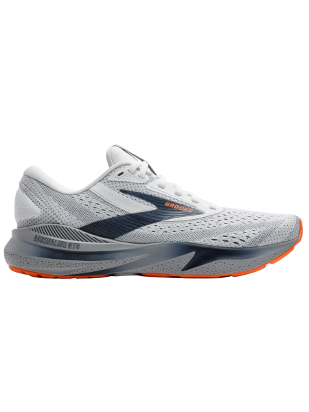 Brooks Herren Adrenaline GTS 24 Laufschuh gestützter Laufschuh grau, blau, orange, weiß