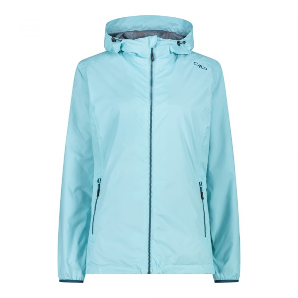 CMP Damen Fix Hood Jacket Regenjacke hellblau