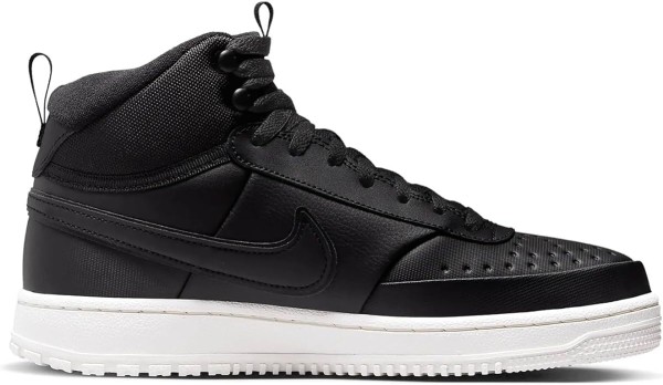 Nike Herren Court Vision Mid Winter Sneaker Freizeitschuh schwarz-weiß