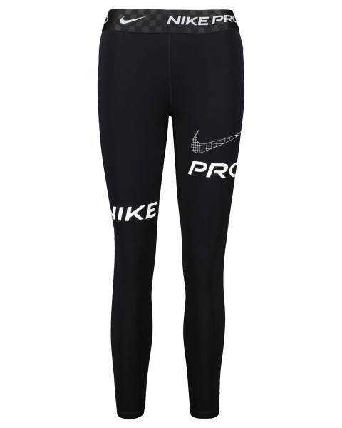 Nike Damen Pro Dri-Fit Leggings Fitnesstight schwarz-weiß