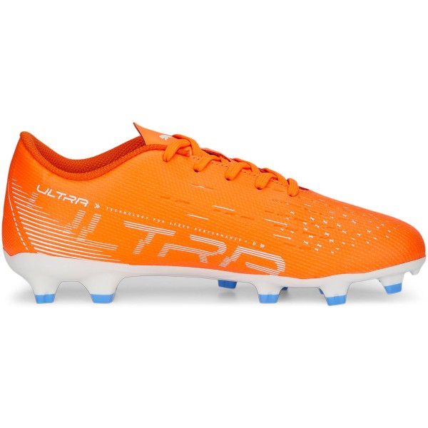 Puma Kinder Ultra Play FG/AG Fußballschuh orange-weiß