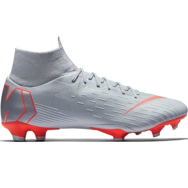 Nike Herren Superfly 6 Pro FG Fußballschuh grau-rot