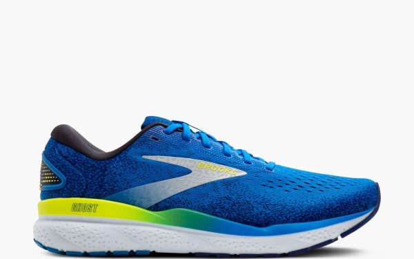 Brooks Herren Ghost 16 Laufschuh blau-gelb