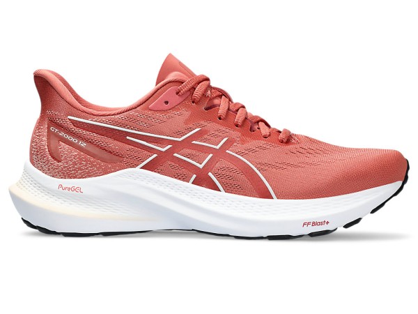 Asics Damen GT-2000 12 Laufschuh coral-weiß