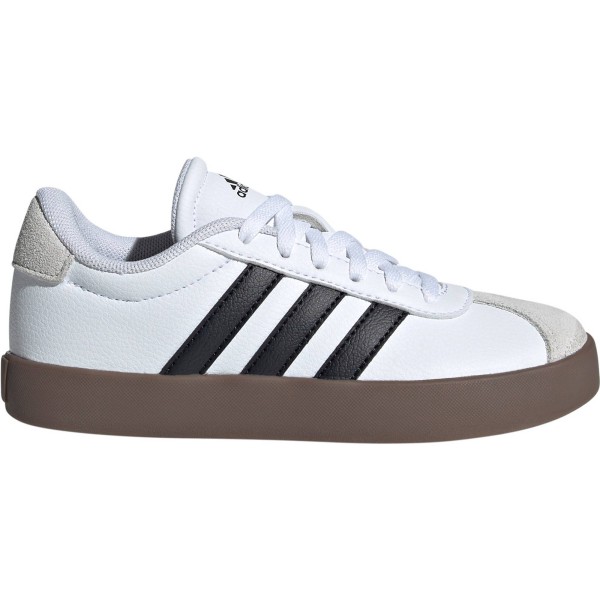 Adidas Kinder VL Court 3.0 Freizeitschuh weiß schwarz beige