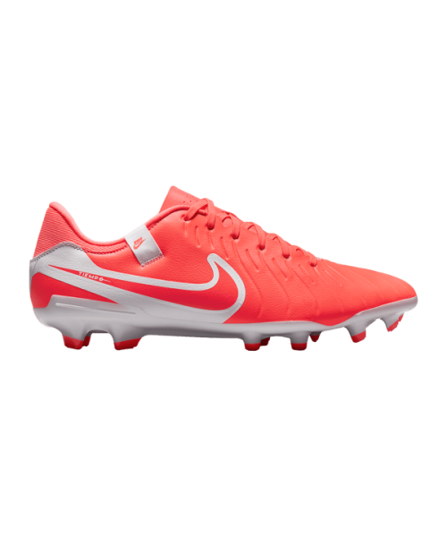 Nike Herren Tiempo Legend 10 Academy Fußballschuh FG/MG neon coral, weiß