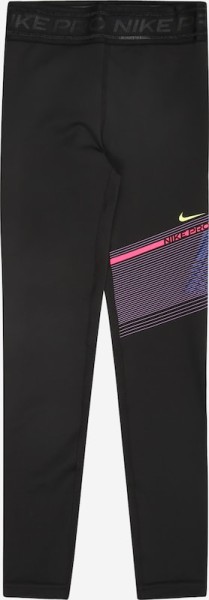 Nike Kinder Pro Dri- Fit Leggings schwarz, lila, blau, pink