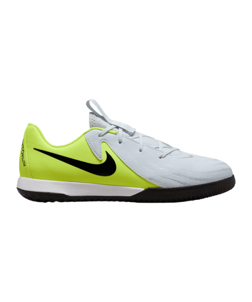 Nike Junior Phantom GX 2 Academy Fußballschuh Hallenschuh grau, gelb, schwarz