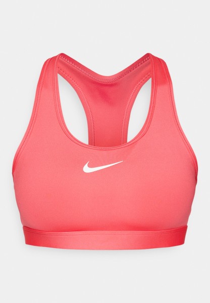 Nike Damen Dri-Fit Swoosh Bra Sport BH pink- weiß