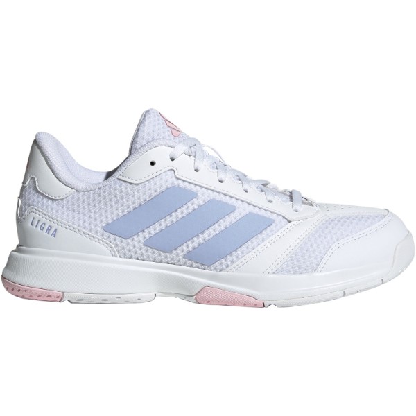 Adidas Damen Ligra 8 Fitnesschuh Hallenschuh weiß violett rosa